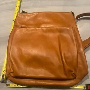 Andar Tan Leather Backpack